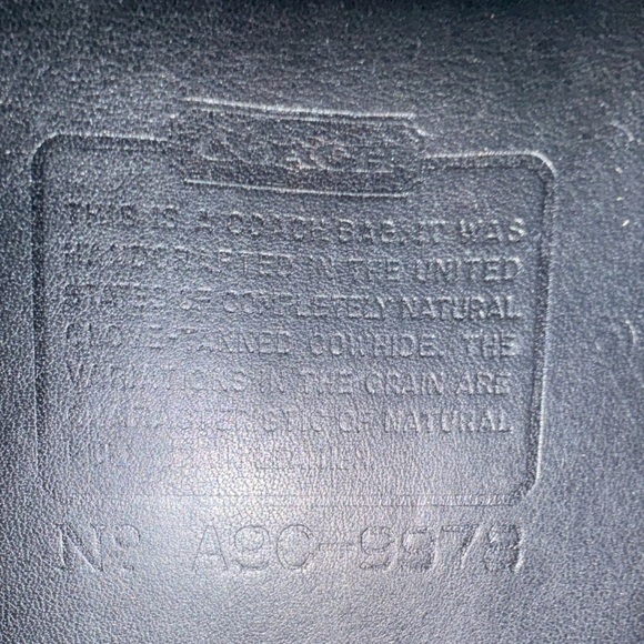 ❤️SOLD❤️Vintage Coach Black Sidepack small #9978 - Picture 6 of 12